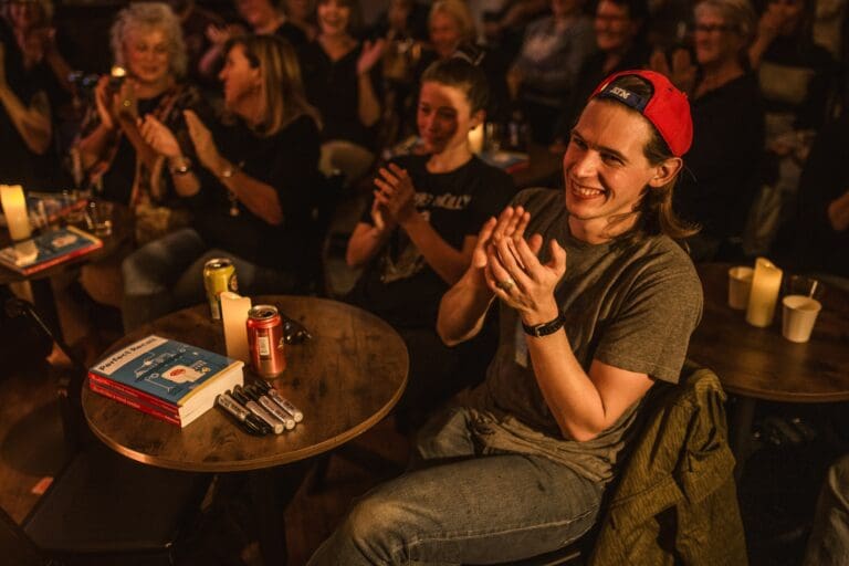 A delighted audience at the best date night in Knoxville.
